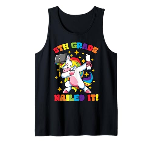 5th Grade Graduation Dabbing Unicorn Class Nailed it Kids Tank Top 5th Grade Graduation Dabbing Unicorn Class Nailed it Kids Tank Top von InGENIUS Dabbing Unicorn Graduation Shirts & Gifts