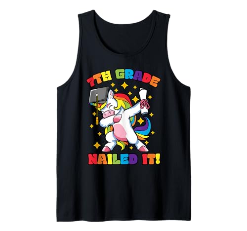 7th Grade Graduation Dabbing Unicorn Klasse Nailed es Kinder Tank Top 7th Grade Graduation Dabbing Unicorn Klasse Nailed es Kinder Tank Top von InGENIUS Dabbing Unicorn Graduation Shirts & Gifts