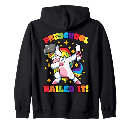 Preschool Graduation Dabbing Unicorn Class Nailed it Kids Kapuzenjacke von InGENIUS Dabbing Unicorn Graduation Shirts & Gifts