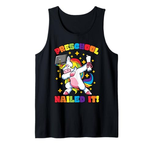 Preschool Graduation Dabbing Unicorn Class Nailed it Kids Tank Top von InGENIUS Dabbing Unicorn Graduation Shirts & Gifts