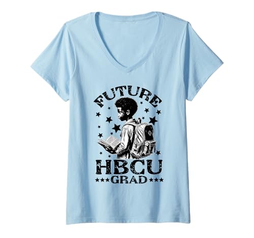 Damen Zukünftige HBCU Grad Junge Schwarze Geschichte College T-Shirt mit V-Ausschnitt Damen Zukünftige HBCU Grad Junge Schwarze Geschichte College T-Shirt mit V-Ausschnitt von InGENIUS HBCU Shirts & Geschenke