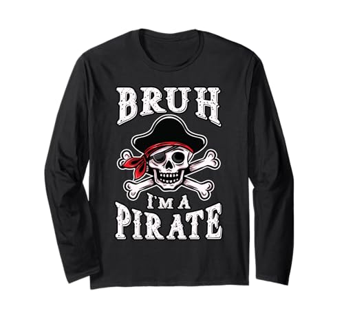 Halloween Bruh Pirate Skull Funny Pretend DIY Kostüm Kinder Langarmshirt Halloween Bruh Pirate Skull Funny Pretend DIY Kostüm Kinder Langarmshirt von InGENIUS Halloween Piraten Shirts & Geschenke