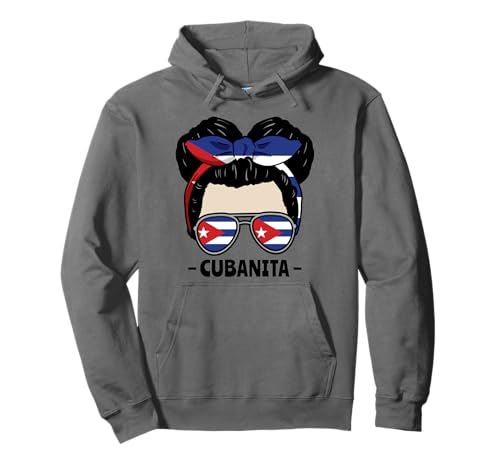 Cubanita Kubanisches Mädchen Unordentliches Brötchen Pullover Hoodie von InGENIUS Hispanic Heritage Hemden & Geschenke