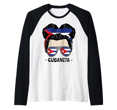 Cubanita Kubanisches Mädchen Unordentliches Brötchen Raglan von InGENIUS Hispanic Heritage Hemden & Geschenke