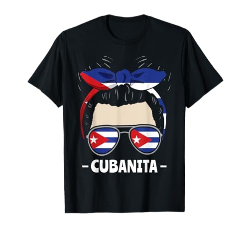 Cubanita Kubanisches Mädchen Unordentliches Brötchen T-Shirt von InGENIUS Hispanic Heritage Hemden & Geschenke