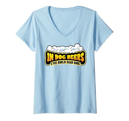 Damen Lustige Hundebiere Hatten nur einen Bierliebhaber-Tag T-Shirt mit V-Ausschnitt Damen Lustige Hundebiere Hatten nur einen Bierliebhaber-Tag T-Shirt mit V-Ausschnitt von InGENIUS Hund Bierliebhaber Shirts & Geschenke
