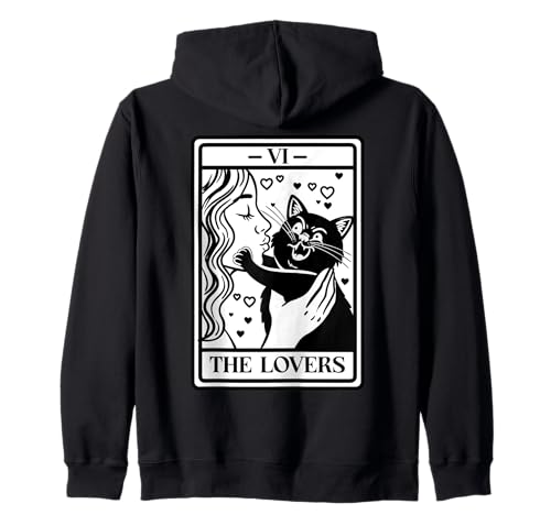 Tarotkartenliebhaber Schwarze Katze Humor Lustige Katze Mama Kapuzenjacke Tarotkartenliebhaber Schwarze Katze Humor Lustige Katze Mama Kapuzenjacke von InGENIUS Katze Tarot Karten Shirts & Geschenke