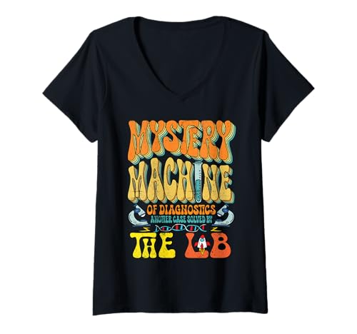 Damen Lab Week Mystery Machine of Diagnostics von Lab Funny gelöst T-Shirt mit V-Ausschnitt von InGENIUS Lab Week Shirts & Geschenke