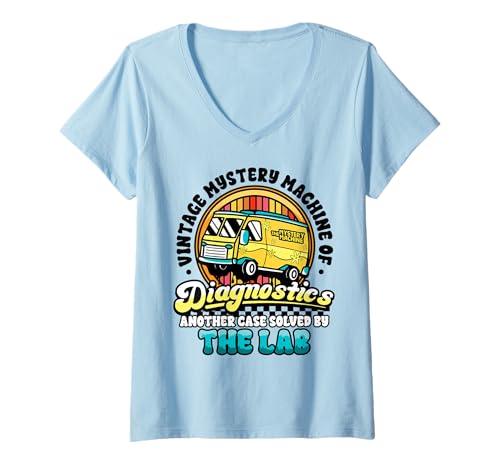 Damen Lab Week Mystery Machine of Diagnostics von Lab Funny gelöst T-Shirt mit V-Ausschnitt von InGENIUS Lab Week Shirts & Geschenke