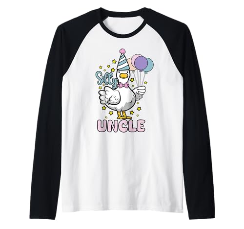 Herren Alberner Onkel Gans Albernste Geburtstagsparty Familie Raglan Herren Alberner Onkel Gans Albernste Geburtstagsparty Familie Raglan von InGENIUS Lustige Gans Geburtstag Shirts & Gifts
