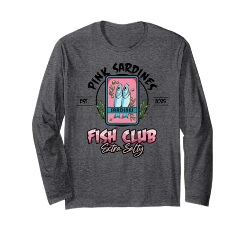Pink Sardines Club Fischkonserven Salty Summer Girls Langarmshirt Pink Sardines Club Fischkonserven Salty Summer Girls Langarmshirt von InGENIUS Lustige Sardinen-Liebhaber Shirts & Gifts