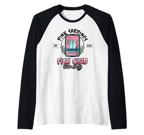 Pink Sardines Club Fischkonserven Salty Summer Girls Raglan Pink Sardines Club Fischkonserven Salty Summer Girls Raglan von InGENIUS Lustige Sardinen-Liebhaber Shirts & Gifts