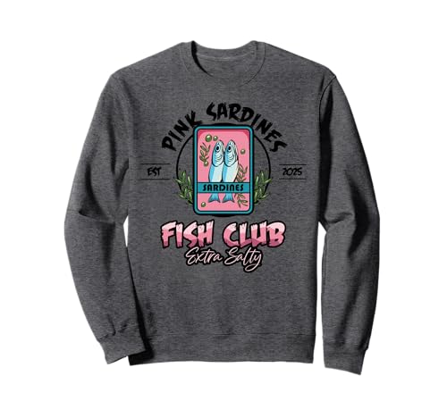 Pink Sardines Club Fischkonserven Salty Summer Girls Sweatshirt Pink Sardines Club Fischkonserven Salty Summer Girls Sweatshirt von InGENIUS Lustige Sardinen-Liebhaber Shirts & Gifts