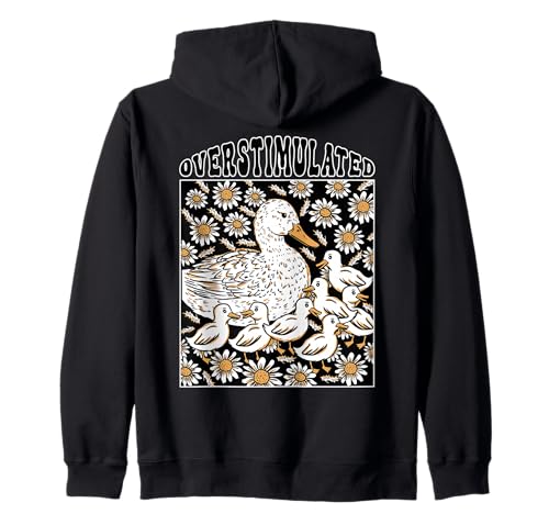 Cottagecore Duck Overstimulated Mama Mom Floral Mothers Day Kapuzenjacke von InGENIUS Mama Duck Hemden & Geschenke