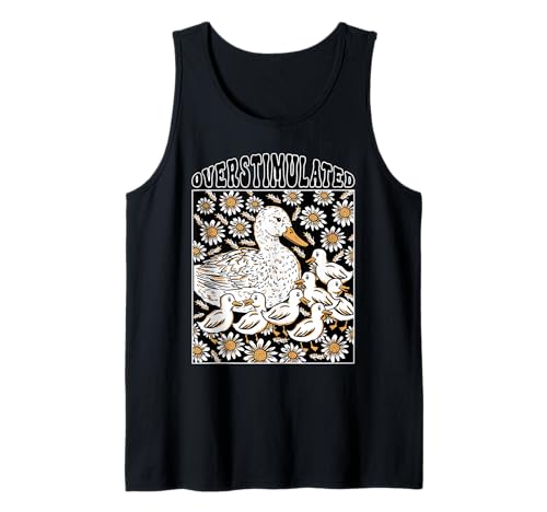 Cottagecore Duck Overstimulated Mama Mom Floral Mothers Day Tank Top von InGENIUS Mama Duck Hemden & Geschenke