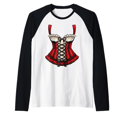 Oktoberfest Dirndl Kleid Deutsch Kostüm Bayerische Frauen Raglan von InGENIUS Oktoberfest Hemden & Geschenke