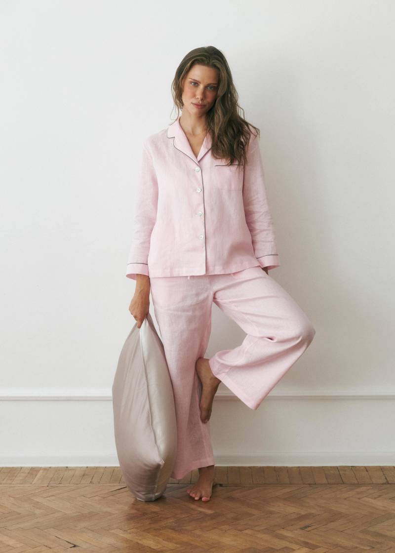 Leinen Pyjama Set Für Frauen | Personalisierte Nachtwäsche Mit Initialen Shirt Und Shorts/Hemd Hose/Komplettset Geschenk Sie Leinen Pyjama Set Für Frauen | Personalisierte Nachtwäsche Mit Initialen Shirt Und Shorts/Hemd Hose/Komplettset Geschenk Sie von InGreenForYou