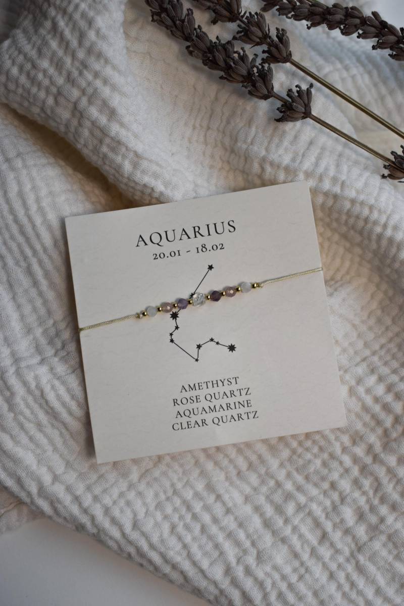 Wassermann Sternzeichen Armband von InLiebeFeli