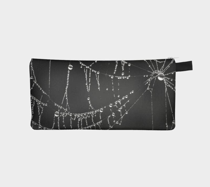 Gothic Spinnweb Bleistift Fall, Schwarze Spinne Web Kleine Reißverschluss Make-Up Tasche, Beutel Geschenk Für Teen von InLightImagery