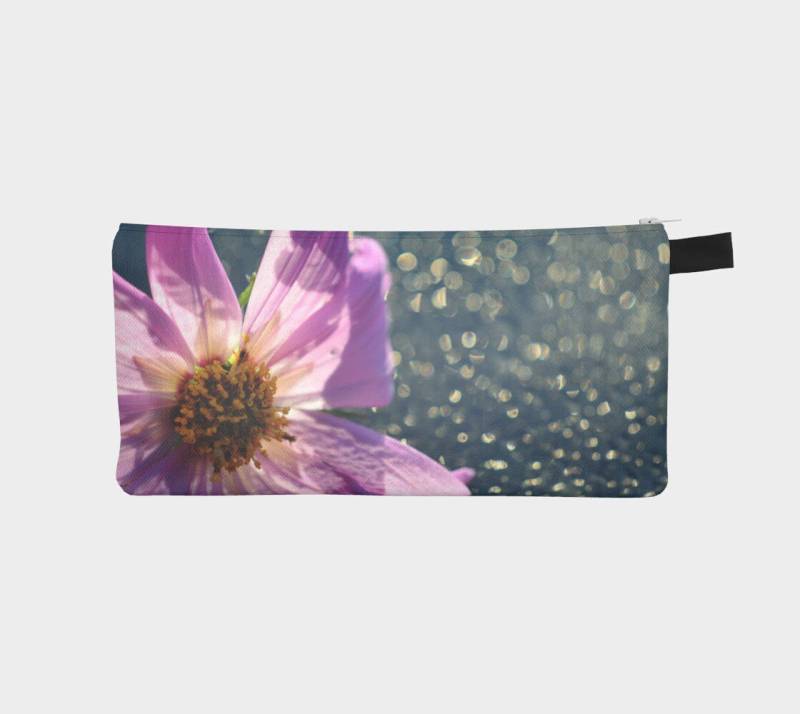 Lila Bleistift Fall, Natur-Beutel, Bleistift-Beutel, Make-Up-Tasche, Blumentasche, Floral Kleine Tasche, Reißverschluss-Beutel, Bleistifttasche von InLightImagery