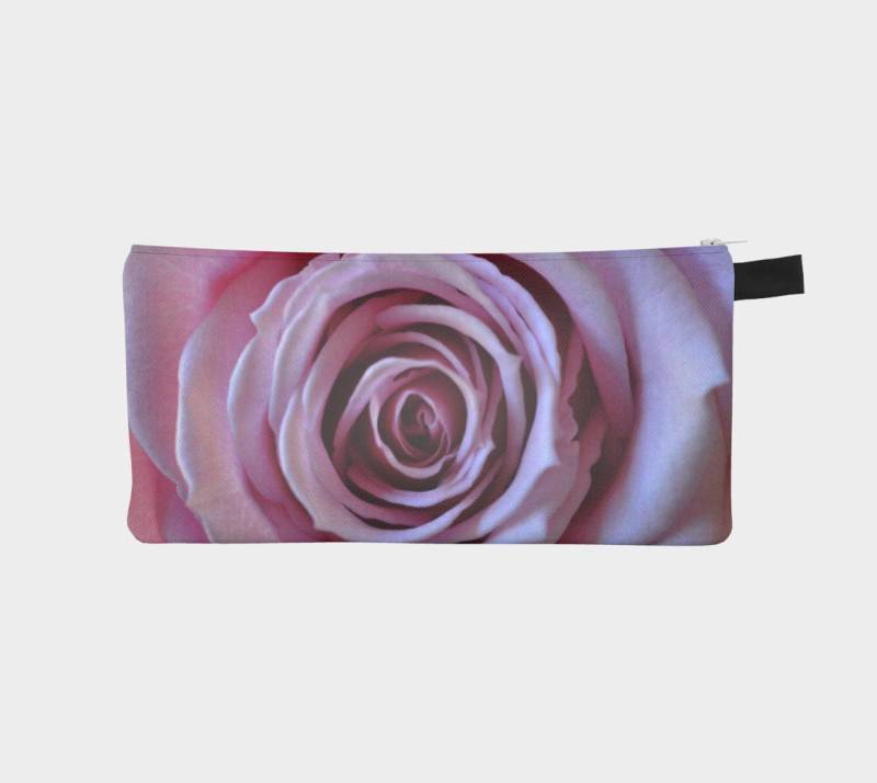 Rose Blume Bleistift Fall, Bleistift-Beutel, Make-Up-Tasche, Kleine Reißverschluss-Beutel, Rosa Tasche, Kosmetiktasche, Geschenk Unter 20 Für von InLightImagery