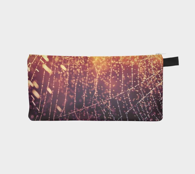 Sonnenuntergang Bleistift Fall, Magenta-Beutel, Bleistift-Beutel, Make-Up-Tasche, Cob Web-Beutel, Kleine Tasche, Reißverschluss-Beutel von InLightImagery