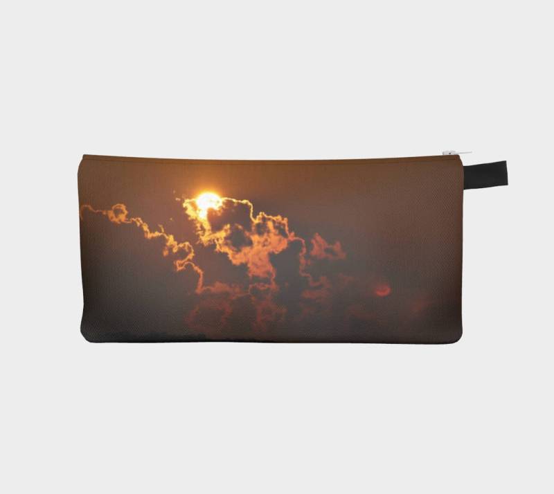 Sonnenuntergang Bleistift Fall, Orange Beutel, Bleistift-Beutel, Make-Up-Tasche, Tasche, Kleine Reißverschluss-Beutel, Bleistift-Tasche von InLightImagery