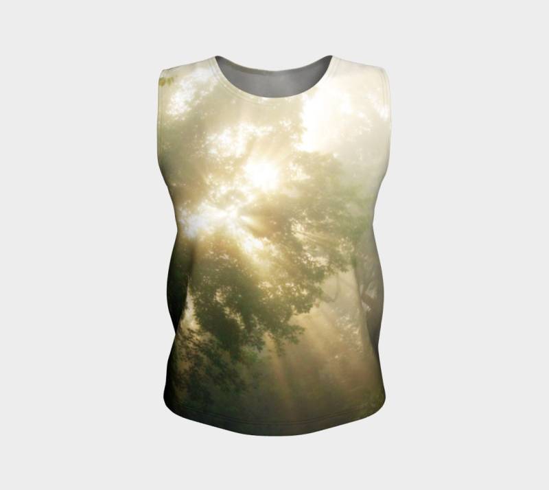 Tree Loose Fit Tank Top, Women Es Äthereal Print Fitted Printed Yoga Relaxed Übung Top von InLightImagery