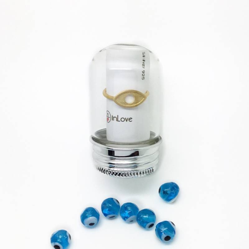 Verstellbarer Evil Eye Ring Aus Sterlingsilber 925 Verstellbarer Evil Eye Ring Aus Sterlingsilber 925 von InLoveJewelAthens