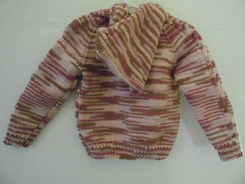 Mädchen Gr. 3 Kapuzenjacke Strickjacke von InMyYellowRoom