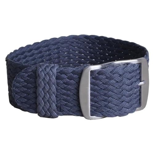 InOmak Canvas Uhrengurt 20/22mm Nylon gewebt Watchbänder Armband, Grau, 22mm von InOmak