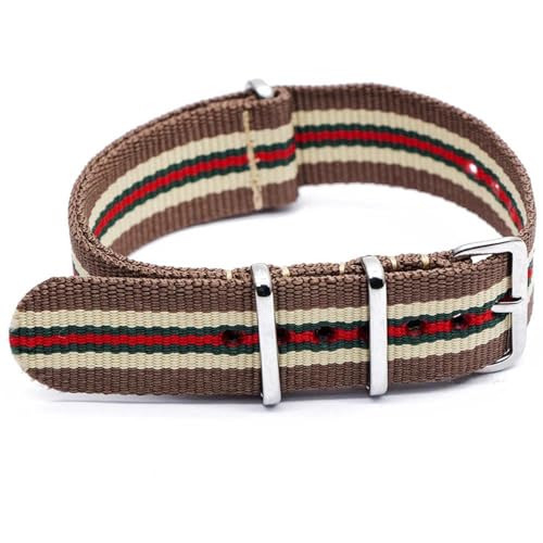 InOmak Ein-Stück-Typ Nylon Watchband 18-24mm gewebte Uhrenband, Typ 16, 20mm InOmak Ein-Stück-Typ Nylon Watchband 18-24mm gewebte Uhrenband, Typ 16, 20mm von InOmak