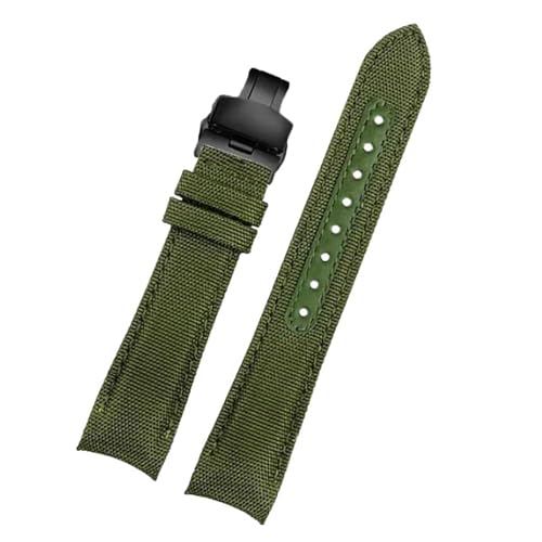 InOmak Nylon Canvas Watch Band 20mm Ersatz Sport Watch Armband, Typ 8, 20mm von InOmak