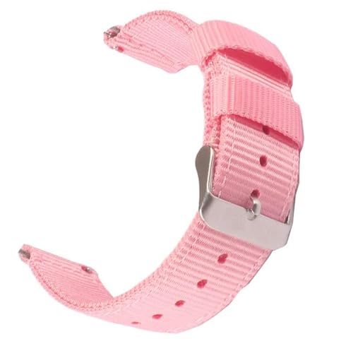 InOmak Nylon Uhrengurt 18-22mm Außenschand im Freien, Rosa, 18mm von InOmak