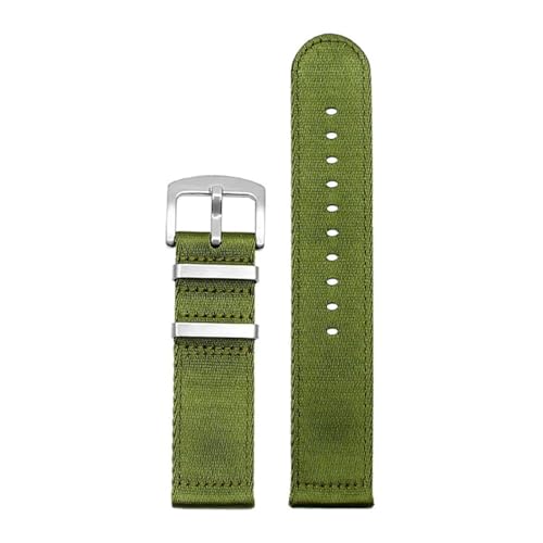 InOmak Nylon Uhrengurt 20/22mm Schnellfreisetzung Armband Handgelenksuhr Band, S02, 20mm von InOmak