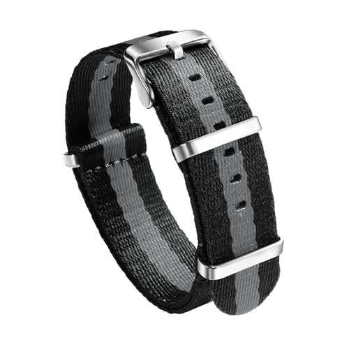 InOmak Nylon Watch Band 20/22mm Schnellveröffentlichungs -Ersatz -Uhr -Gurte, Typ 14, 20mm von InOmak