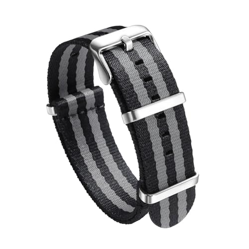 InOmak Nylon Watch Band 20/22mm Schnellveröffentlichungs -Ersatz -Uhr -Gurte, Typ 21, 22mm von InOmak