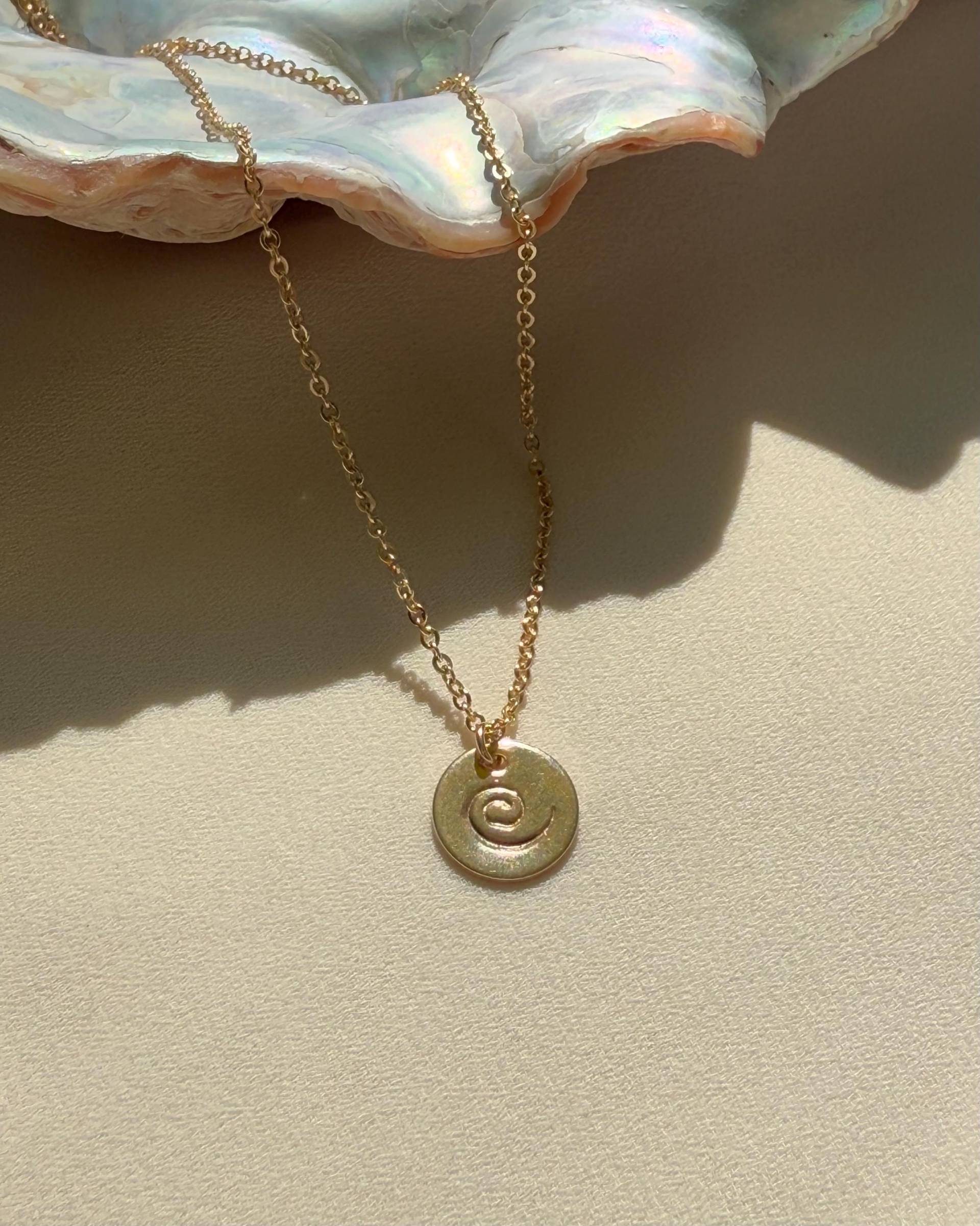 Spiralkette | 14K Gold Fill, Welle Halskette von InSituJewelry
