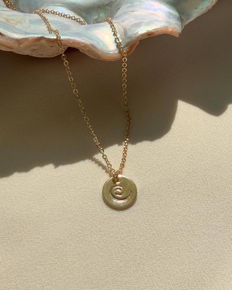 Spiralkette | 14K Gold Fill, Welle Halskette von InSituJewelry