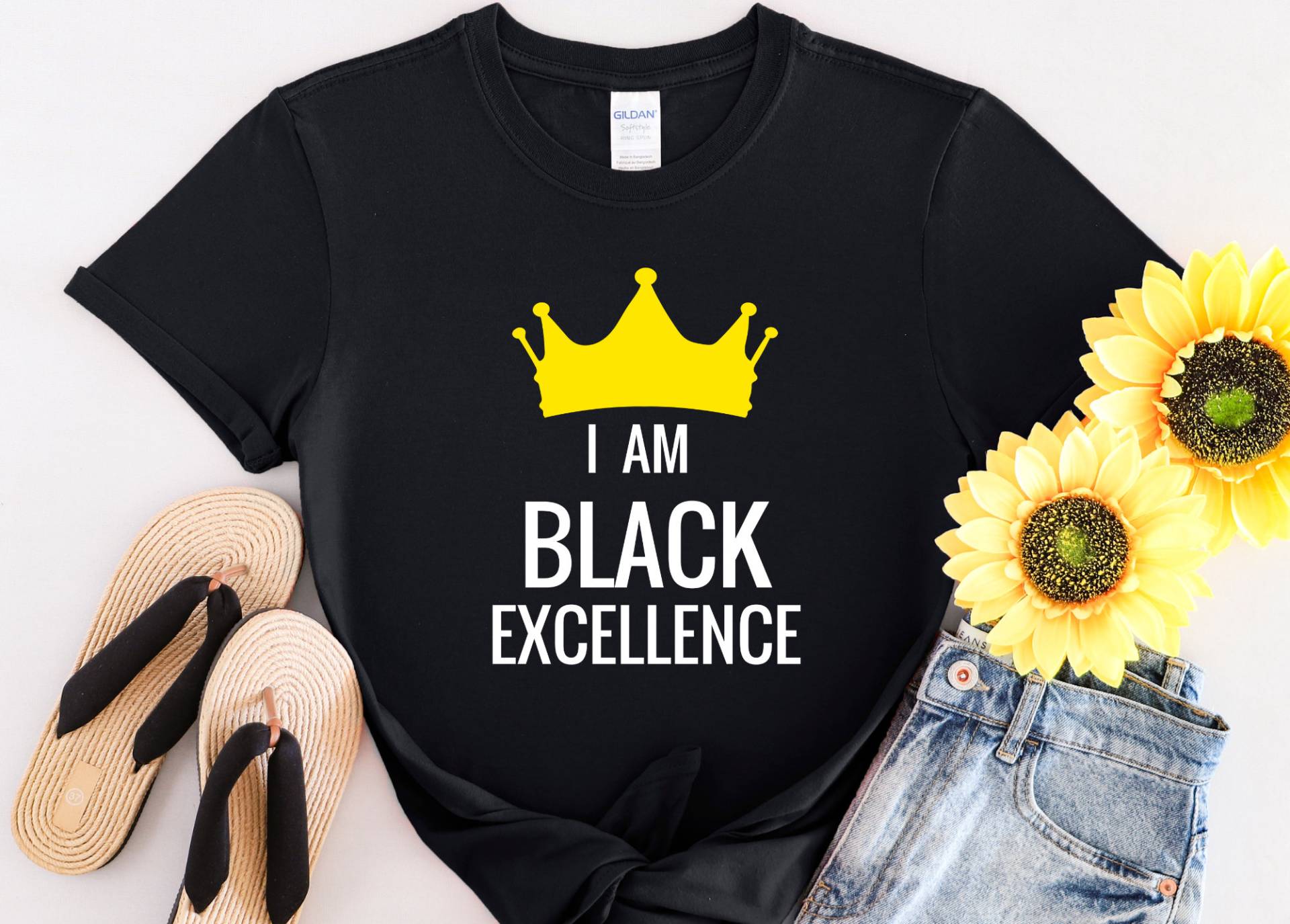 Juneteenth Shirt Ich Bin Schwarz Exzellenz Black Lives Matter Kurzarm Unisex T-Shirt Juneteenth Shirt Ich Bin Schwarz Exzellenz Black Lives Matter Kurzarm Unisex T-Shirt von InSpiritProducts