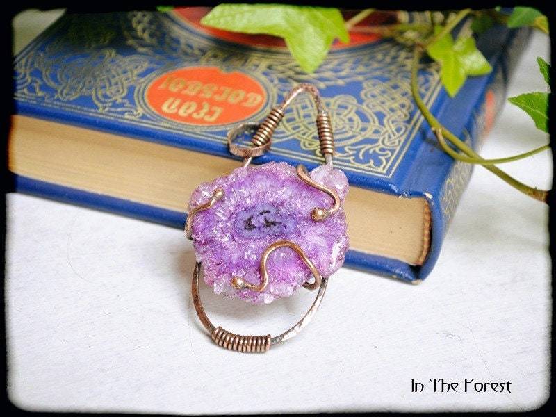 Solarquarz Kupfer Anhänger, Handarbeit, Boho, Rustikal, Schlicht Solarquarz Kupfer Anhänger, Handarbeit, Boho, Rustikal, Schlicht von InTheForestArtesania