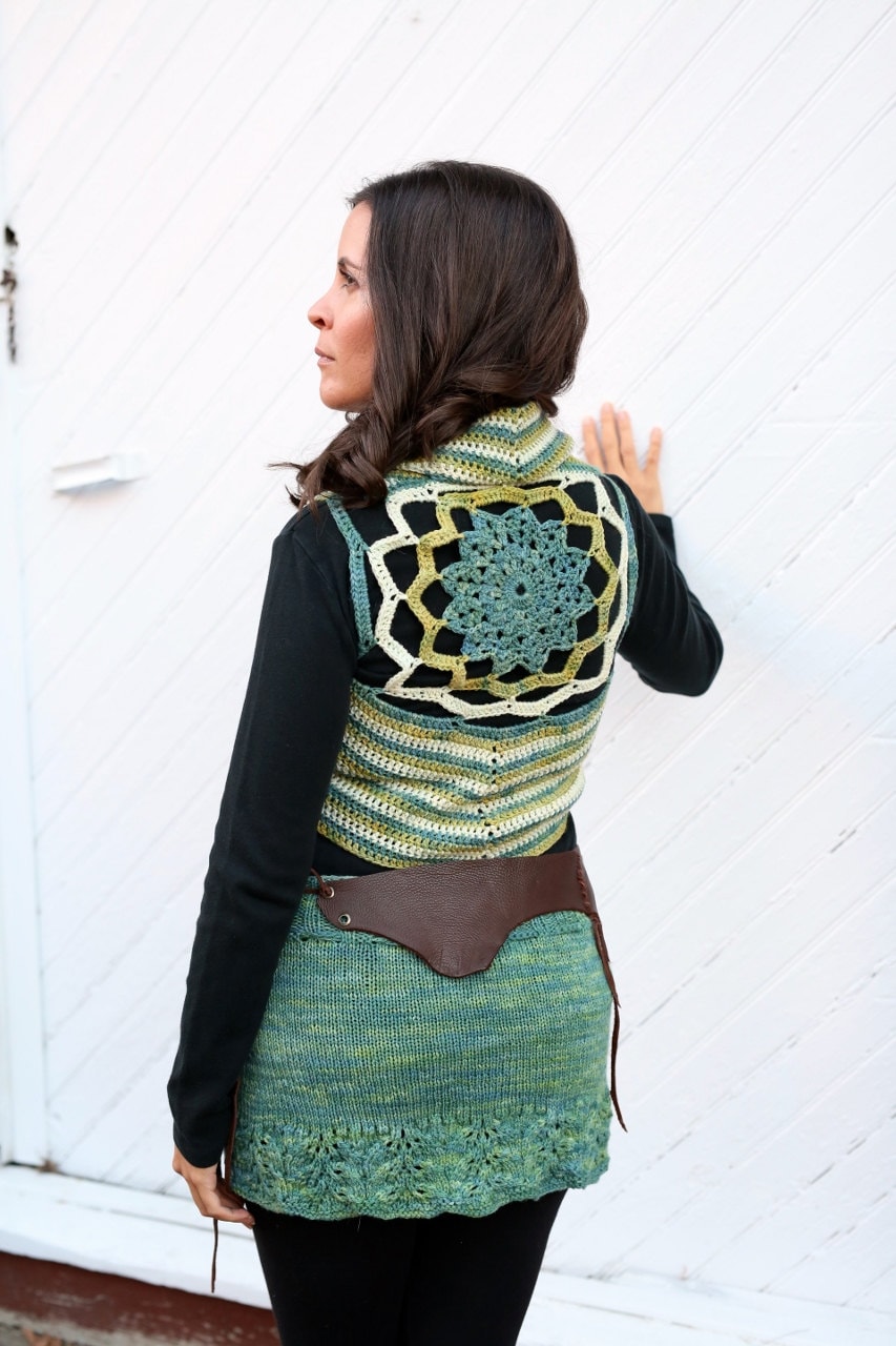 Mandala Weste By Wyldeskye // Merinowolle Pflanzengefärbt Indigo Osage Orange Feenweste Göttinnenweste Bolero Farbe Medizinweste Mandala Weste By Wyldeskye // Merinowolle Pflanzengefärbt Indigo Osage Orange Feenweste Göttinnenweste Bolero Farbe Medizinweste von InTheRhythmOfEarth