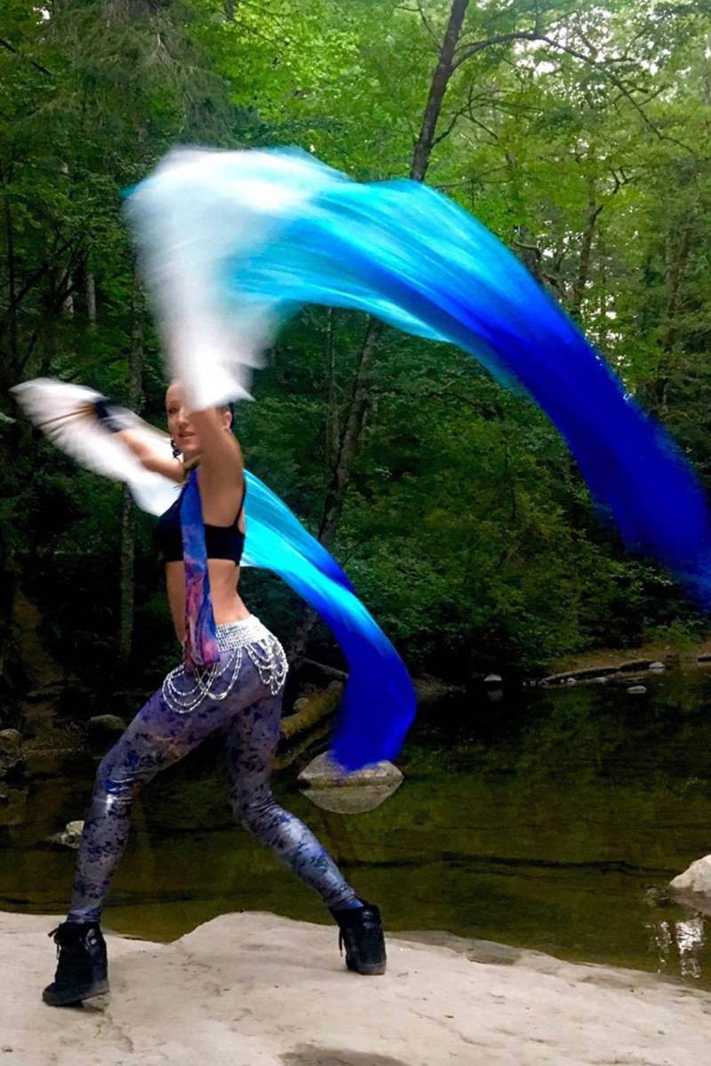 Rave Leggings - Festival Edm Karte Bunte Natur Yoga Atlas Mountains von InVisionsClothing