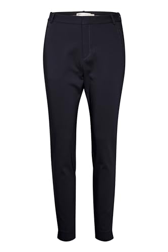 InWear Damen VanessaIW Pant Slim fit Regular Waist Ankle Length Hose, Marine Blue, von InWear