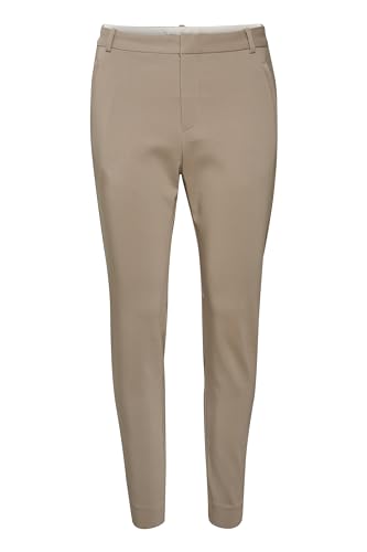 InWear Damen VanessaIW Pant Slim fit Regular Waist Ankle Length Hose, Mocha Grey, von InWear