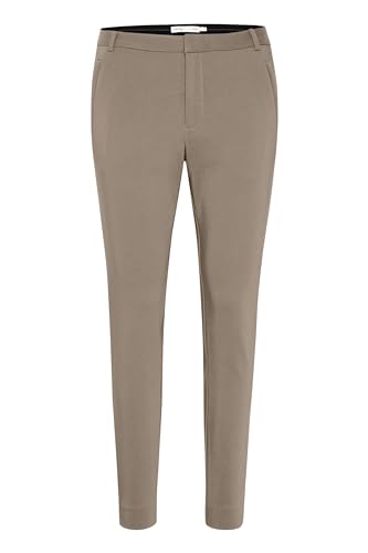 InWear Damen VanessaIW Pant Slim fit Regular Waist Ankle Length Hose, Sandy Grey, von InWear