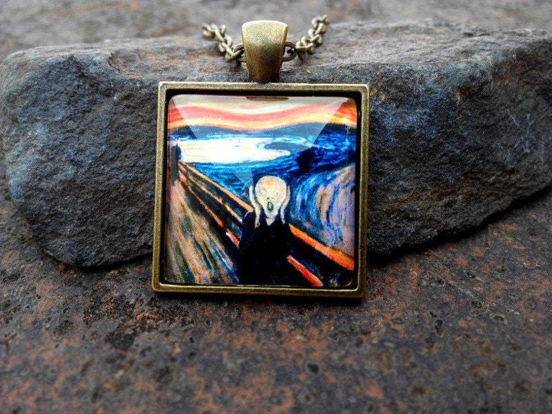 Anhänger Nach Dem Gemälde „Der Schrei" Von Edvard Munch Anhänger Nach Dem Gemälde „Der Schrei" Von Edvard Munch von InaRingShop