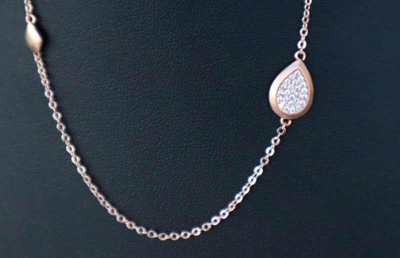 Zierliche Rose Gold Halskette Zierliche Rose Gold Halskette von InahurJewels