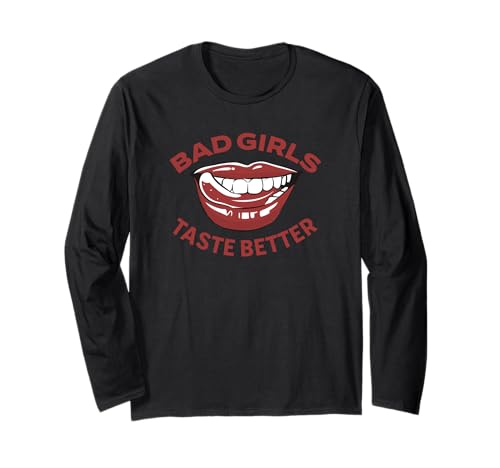 Böse Mädchen schmecken besser Tätowiertes Mädchen Böse Mädchen schmecken besser Langarmshirt Böse Mädchen schmecken besser Tätowiertes Mädchen Böse Mädchen schmecken besser Langarmshirt von Inappropriate Humor Co.