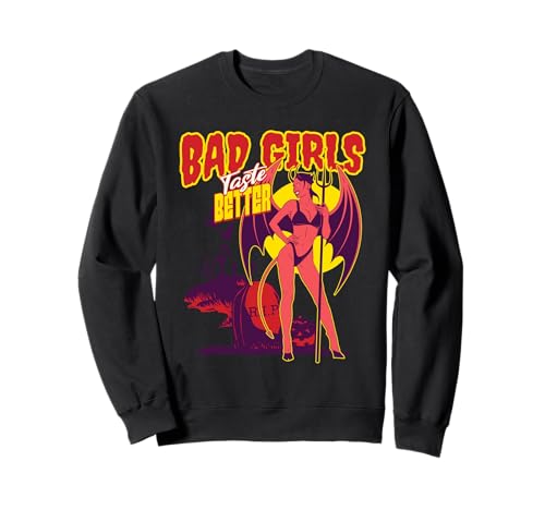 Böse Mädchen schmecken besser Tätowiertes Mädchen Böse Mädchen schmecken besser Sweatshirt Böse Mädchen schmecken besser Tätowiertes Mädchen Böse Mädchen schmecken besser Sweatshirt von Inappropriate Humor Co.